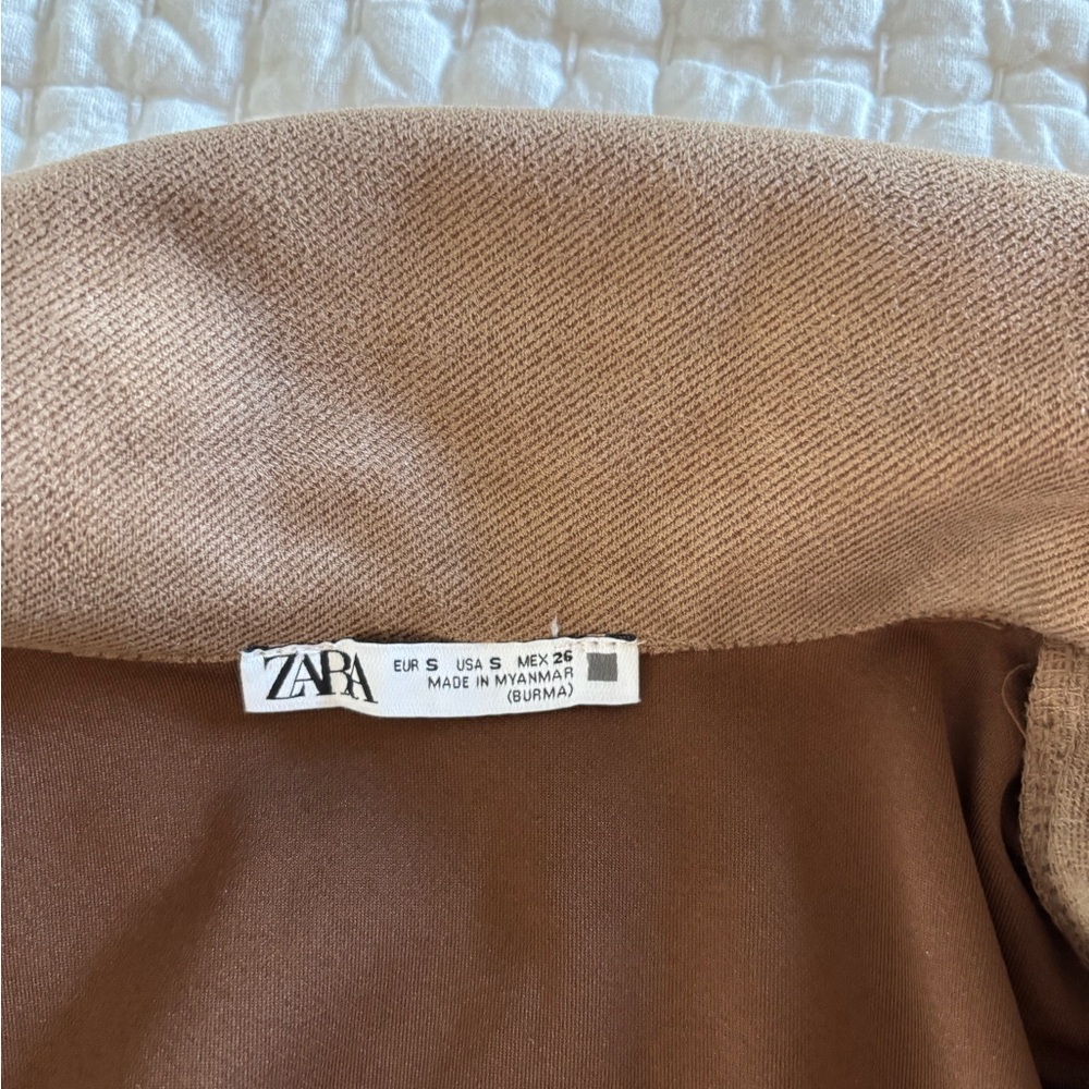 Zara Tan Women's Cape Coat - Picture 6 of 6